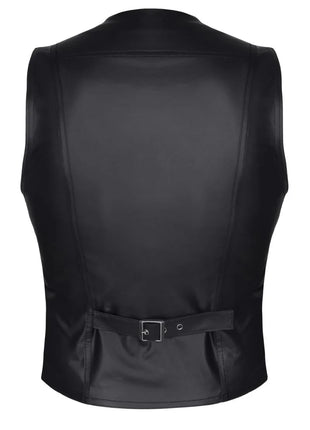 Herren Weste RMOliver001 schwarz von Regnes Fetish Planet - Herren-Weste