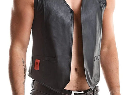Herren Weste RMOliver001 schwarz von Regnes Fetish Planet - Herren-Weste
