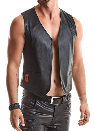 Herren Weste RMOliver001 schwarz von Regnes Fetish Planet - Herren-Weste