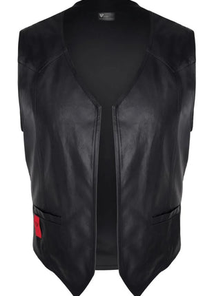 Herren Weste RMOliver001 schwarz von Regnes Fetish Planet - S / Black - Herren-Weste
