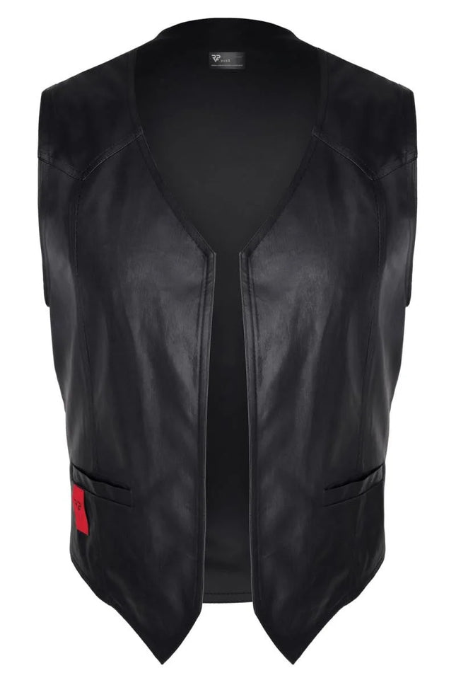 Herren Weste RMOliver001 schwarz von Regnes Fetish Planet - S / Black - Herren-Weste