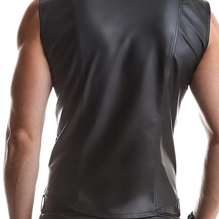 Herren Weste RMOttaviano001 schwarz von Regnes Fetish Planet - Herren-Weste