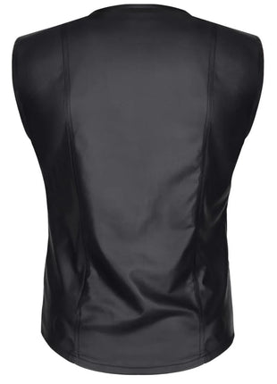 Herren Weste RMOttaviano001 schwarz von Regnes Fetish Planet - Herren-Weste