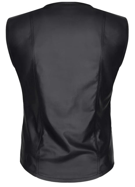 Herren Weste RMOttaviano001 schwarz von Regnes Fetish Planet - Herren-Weste