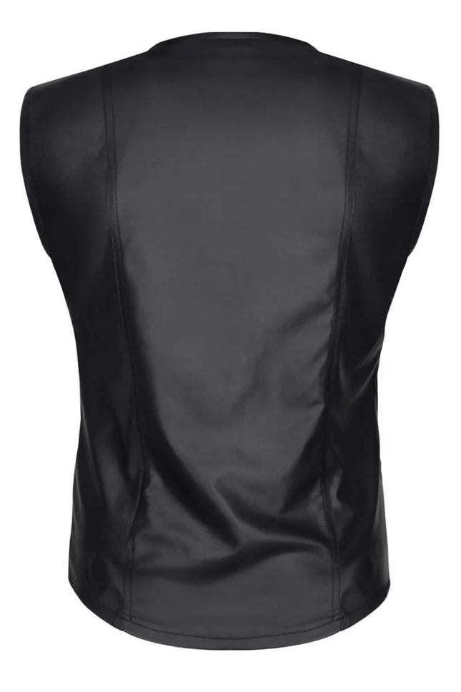 Herren Weste RMOttaviano001 schwarz von Regnes Fetish Planet - Herren-Weste
