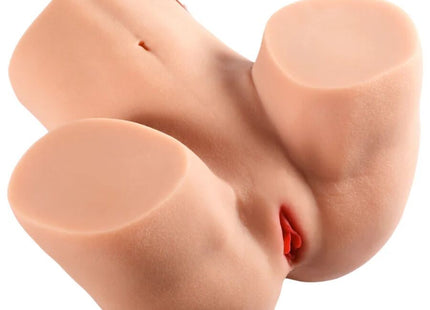 Beiges silikon anatomisches modell eines menschlichen torsos mit realistischer hauttextur und roten inneren details für hidden desire big booty milking torso masturbator 16 kg