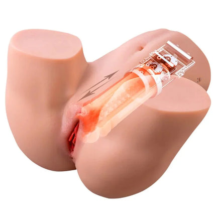 Pink silikon anatomisches modell des weiblichen fortpflanzungssystems mit transparentem bereich bei hidden desire big booty milking torso masturbator 16 kg