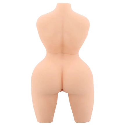 Beiger silikon torso weiblich mit realistischen konturen und glatter lebensechter struktur für hidden desire college babe masturbator