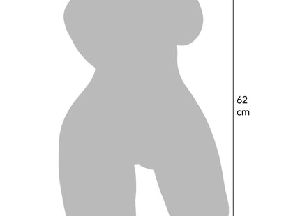 Graues stilisiertes bärenförmiges dekorationsobjekt 62 cm hoch 31 cm breit zum college babe torso masturbator weiblich 15 kg