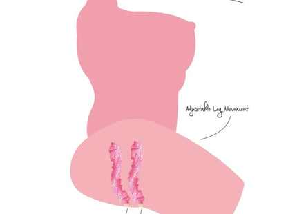 Pink illustrierte anatomiedarstellung eines weiblichen torsos im hidden desire college babe torsomasturbator 15 kg