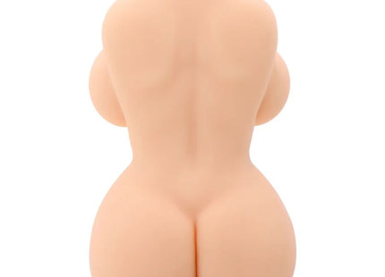Beige silikon weiblicher körperform mit glatten realistischen konturen und natürlichen hautfarbton für hidden desire masturbator