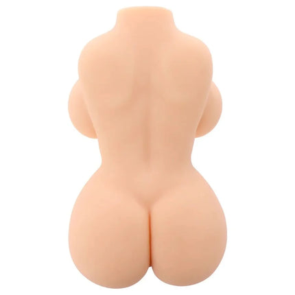 Beige silikon weiblicher körperform mit glatten realistischen konturen und natürlichen hautfarbton für hidden desire masturbator
