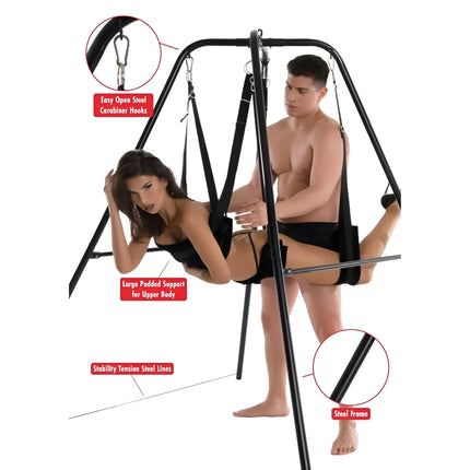 HIDDEN DESIRE – Extreme Lovers Sexschaukel mit freistehendem Gestell 180 cm - Sexschaukel