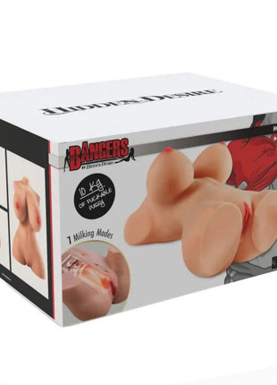 Beiges silikon-masturbator torso adult toy mit prominenter brust und gesäß für intensives vergnügen 10 kg