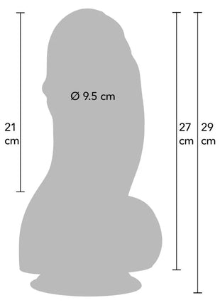 HIDDEN DESIRE - INFERNO FAT BOYS DILDO 27 CM