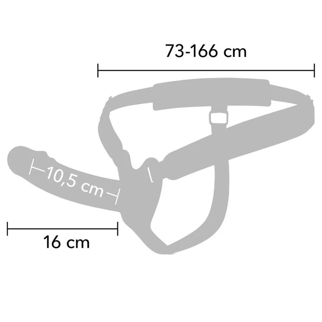 HIDDEN DESIRE - INFERNO PENIS-SLEEVE-STRAP-ON 16 CM