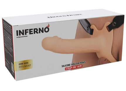 HIDDEN DESIRE - INFERNO PENIS-SLEEVE-STRAP-ON-SILIKON 18 CM