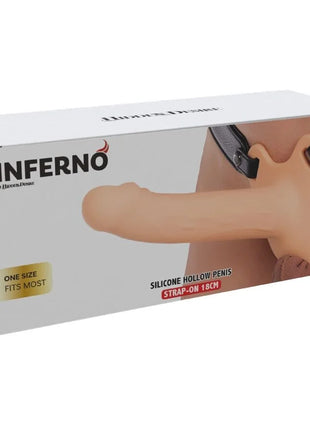 HIDDEN DESIRE - INFERNO PENIS-SLEEVE-STRAP-ON-SILIKON 18 CM