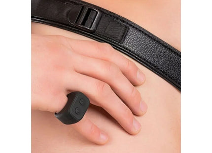 HIDDEN DESIRE - INFERNO VIBRIERENDER PENIS-SLEEVE ZUM AUFSCHNALLEN 16 CM