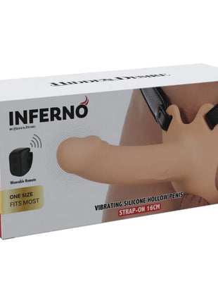 HIDDEN DESIRE - INFERNO VIBRIERENDER PENIS-SLEEVE ZUM AUFSCHNALLEN 16 CM