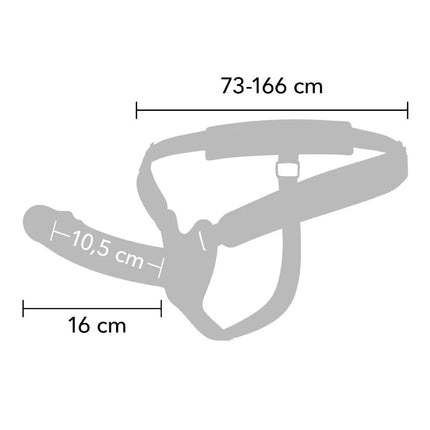 HIDDEN DESIRE - INFERNO VIBRIERENDER PENIS-SLEEVE ZUM AUFSCHNALLEN 16 CM