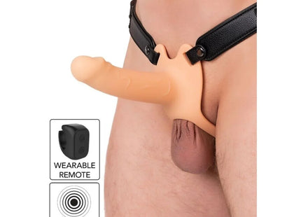 HIDDEN DESIRE - INFERNO VIBRIERENDER PENIS-SLEEVE ZUM AUFSCHNALLEN 16 CM