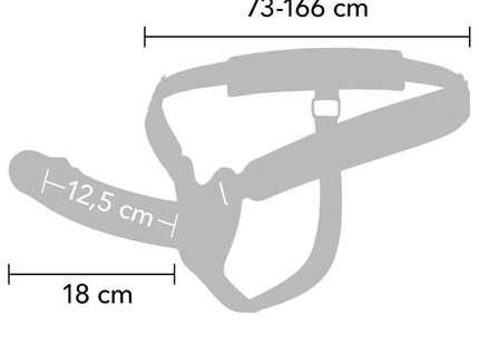 HIDDEN DESIRE - INFERNO VIBRIERENDER PENIS-SLEEVE ZUM AUFSCHNALLEN 18 CM
