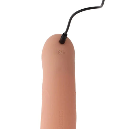 HIDDEN DESIRE - INFERNO VIBRIERENDER PENIS-SLEEVE ZUM AUFSCHNALLEN 18 CM