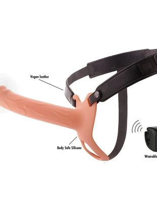 HIDDEN DESIRE - INFERNO VIBRIERENDER PENIS-SLEEVE ZUM AUFSCHNALLEN 20 CM