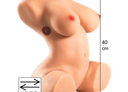 Hiddendesire milking mega torso weiblicher masturba tor 40 cm großer pfirsichtoner silikonkörper mit milchfunktion