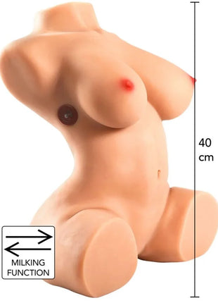 Hiddendesire milking mega torso weiblicher masturba tor 40 cm großer pfirsichtoner silikonkörper mit milchfunktion