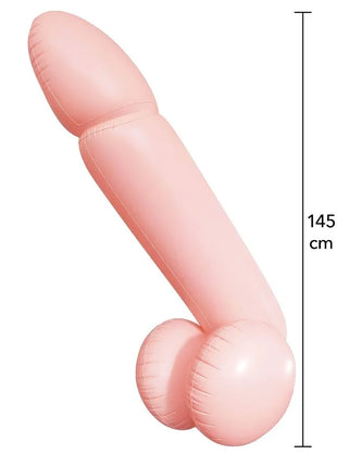 Pinkfarbener aufblasbarer erwachsenenpool float hidden desire riesiger penis 145 cm aus pvc