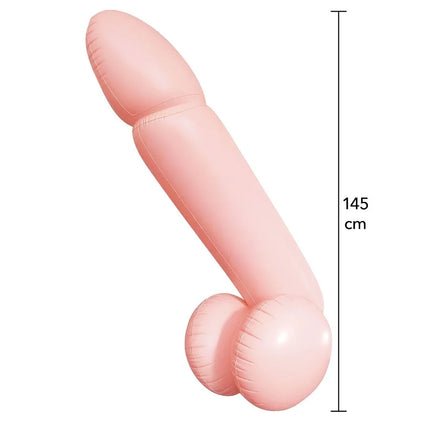 Pinkfarbener aufblasbarer erwachsenenpool float hidden desire riesiger penis 145 cm aus pvc