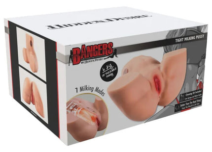 Bangers von hidden desire tight milking masturbator vagina aus realistischem hautfarbenem silikon mit 7 milchmodi