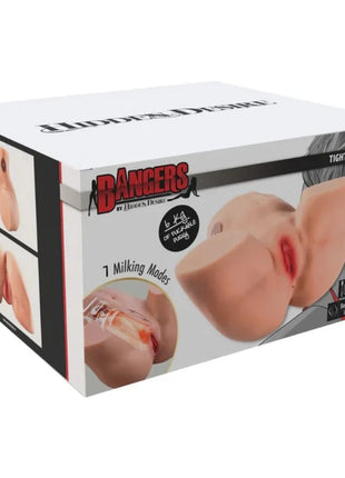 Bangers von hidden desire tight milking masturbator vagina aus realistischem hautfarbenem silikon mit 7 milchmodi