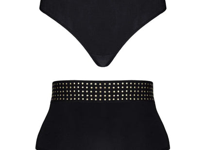 hoch geschnittener Panty CBEmily001 von Demoniq Cash Baby Collection - S / schwarz - Slip