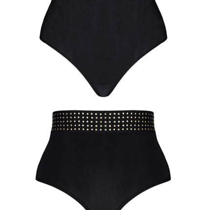 hoch geschnittener Panty CBEmily001 von Demoniq Cash Baby Collection - S / schwarz - Slip