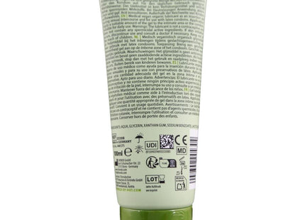 Grüne transluzente tube bio-schmiermittel auf wasserbasis 100 ml frei von tensiden