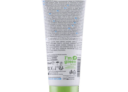 Weiße tube hot bio-schmiermittel auf wasserbasis xtreme 100 ml mit grünem xtreme superglide bio-lubricant