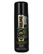 Schwarze zylindrische flasche hot extra gleitendes silikonbasiertes gleitmittel mit komfortöl a plus 100 ml