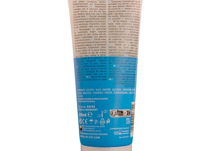 Beige und blaue tube hot massage- und gleitgel 2in1 silky touch mit seidiger textur 200 ml