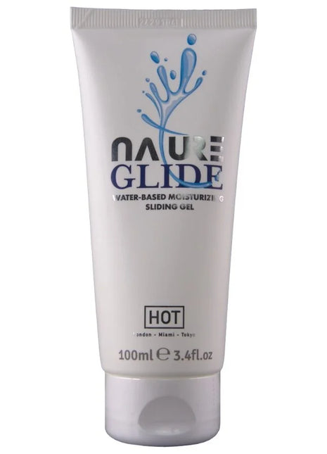 Weißer schlauch mit nature glide gleitmittel auf wasserbasis 100 ml zur feuchtigkeitsversorgung und gleitfähigkeit