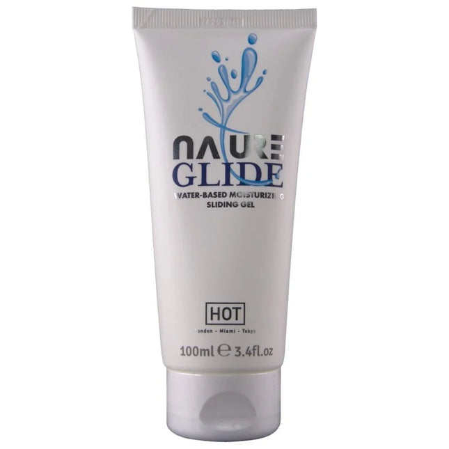 Weißer schlauch mit nature glide gleitmittel auf wasserbasis 100 ml zur feuchtigkeitsversorgung und gleitfähigkeit