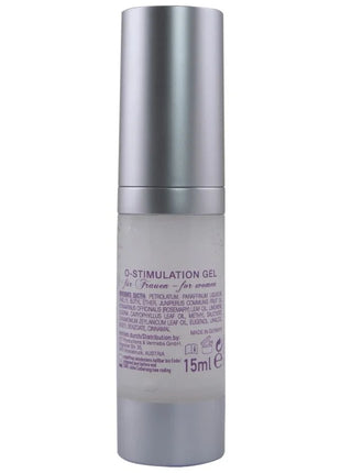 Silberdeckel transparente glasflasche mit 15 ml o-stimulationsgel für frauen von for women marke