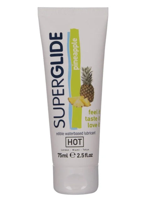 Weiße tube superglue pineapple-scented essbarer wasserbasierter gleitmittel 75 ml von hot
