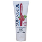 Weiße tube superglue raspberry aromatisiertes essbares wasserbasiertes gleitmittel hot superglide 75 ml