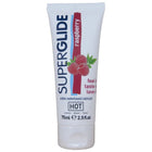 Weiße tube superglue raspberry aromatisiertes essbares wasserbasiertes gleitmittel hot superglide 75 ml