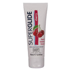 Weiße tube superglide essbares wasserbasiertes kirschgeschmack gleitmittel 75 ml von HOT