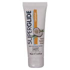 Weiße tube superglue kokosnuss aromatisiertes essbares gleitmittel auf wasserbasis 75 ml hot superglide