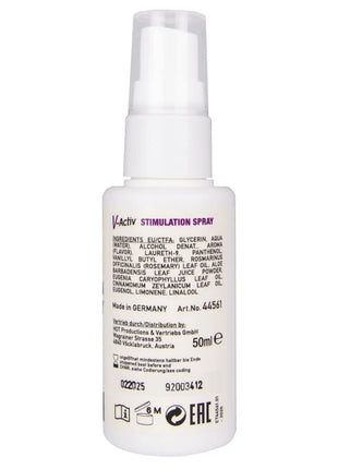 Weißes plastiksprühflasche v-activ stimulationsspray für frauen 50 ml aus deutschland mit transparenter düse